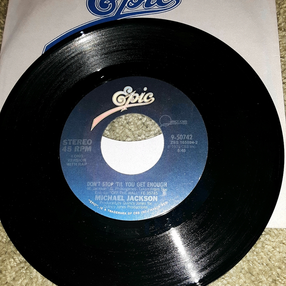Michael Jackson Vinyl 45 Record Mint Condition